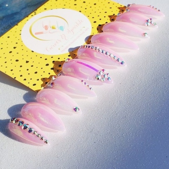 *Pink Say What* | Reusable Press on Nail Set - Picture 3 of 6